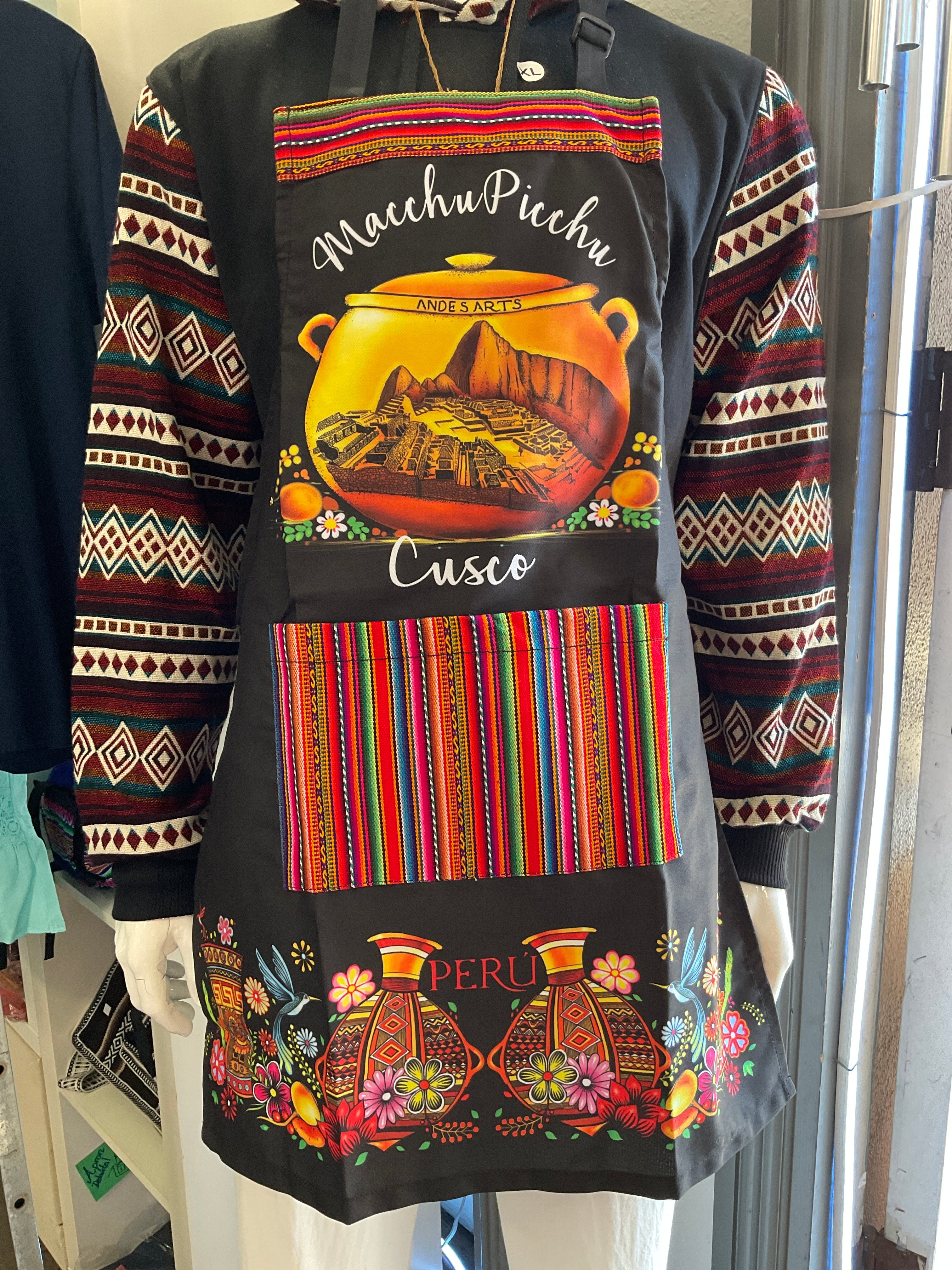 Apron with Peruvian Designs