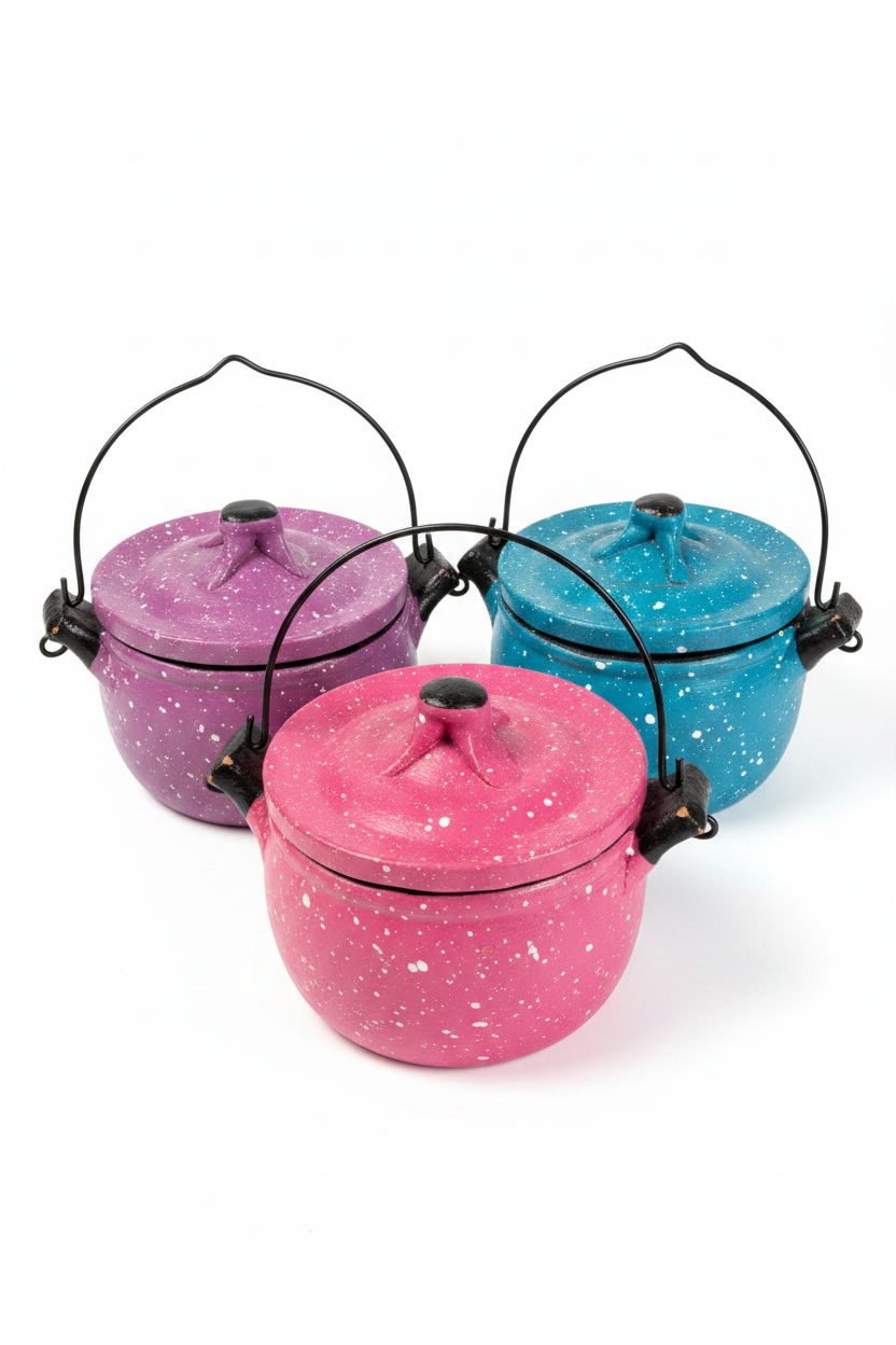 Miniature Ceramic Cooking Pot