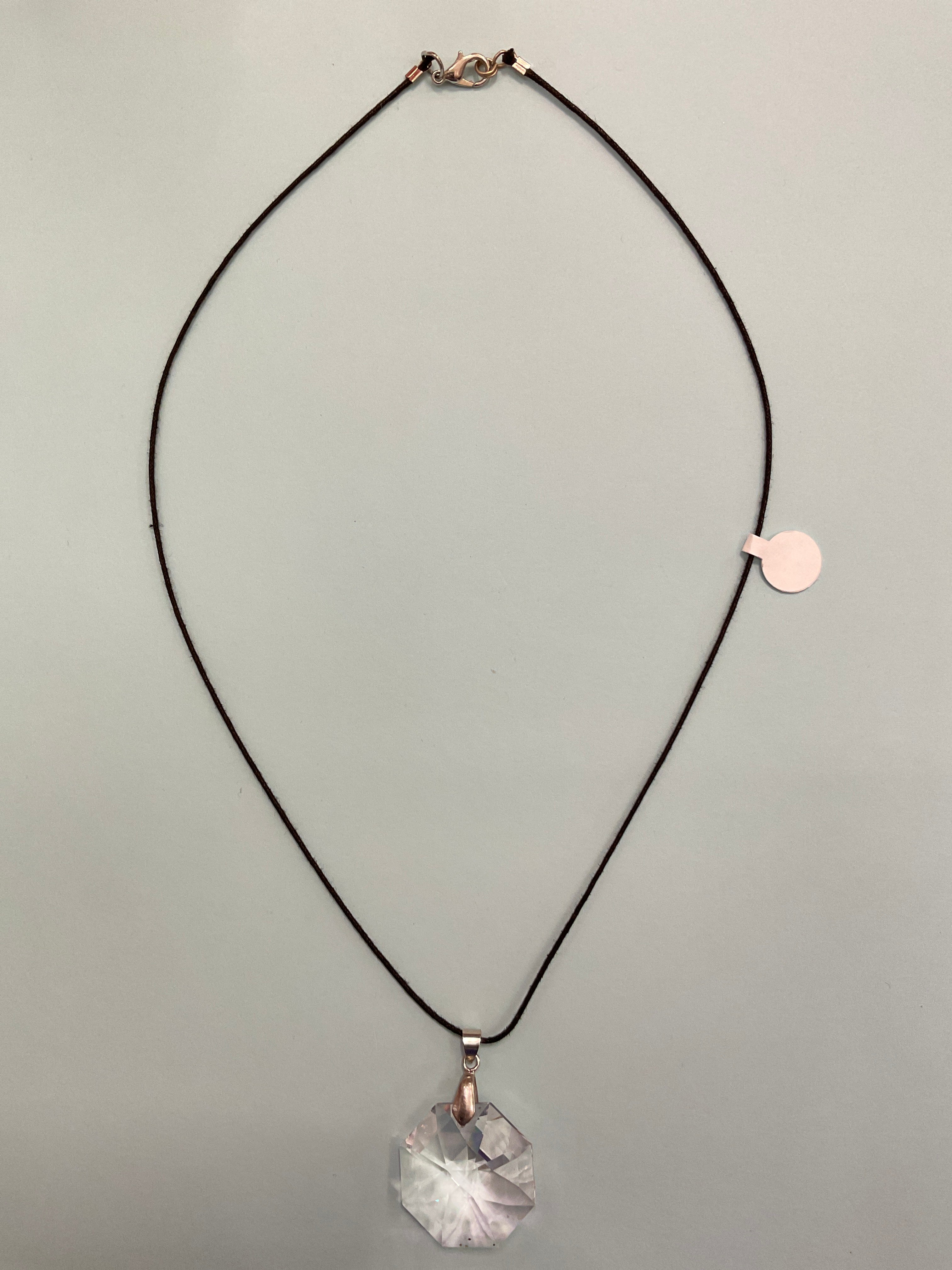 Necklace with Leather Strap