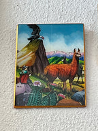 Obra de arte en vidrio pintado