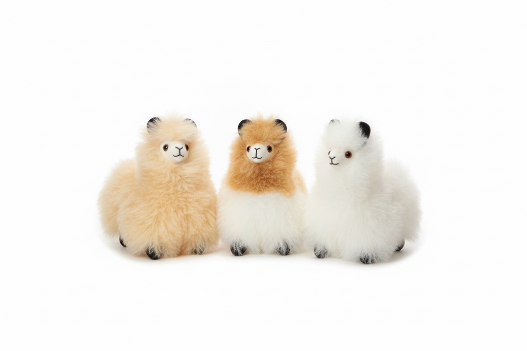 Kusi Friends Alpaca (10cm) - Baby Alpaca Fur Animal