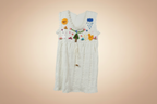 Vestido de algodón peruano bordado a mano para niña