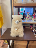 Kusi Friends Fluffy Alpaca (11in/28cm) - Baby Alpaca Fur Animal