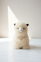 Kusi Friends Cabezona Alpaca — 11" Baby Alpaca Fur Stuffed Animal
