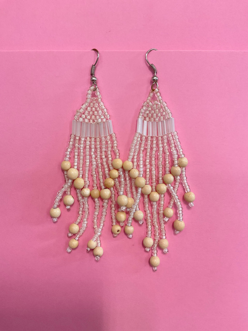 Beaded Fringe Earrings