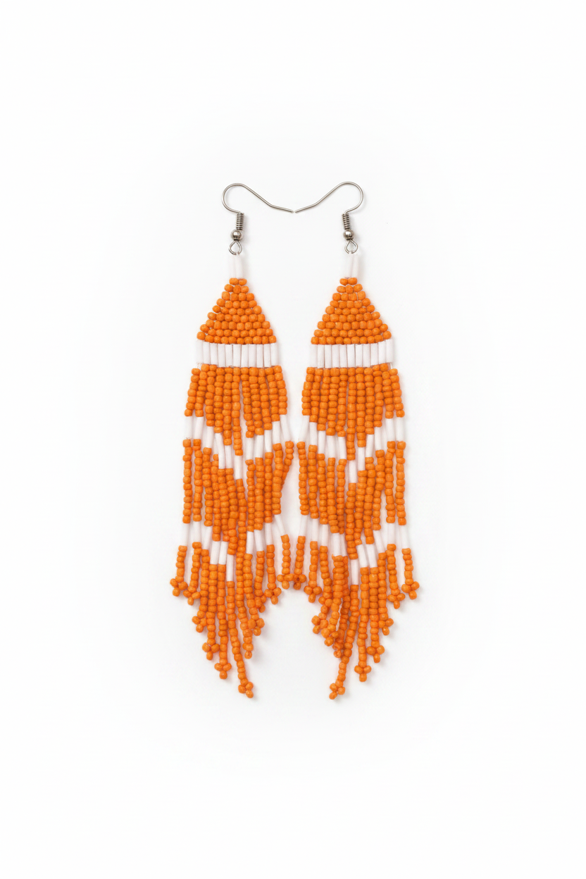 Beaded Fringe Earrings