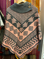 Poncho con mangas para mujer