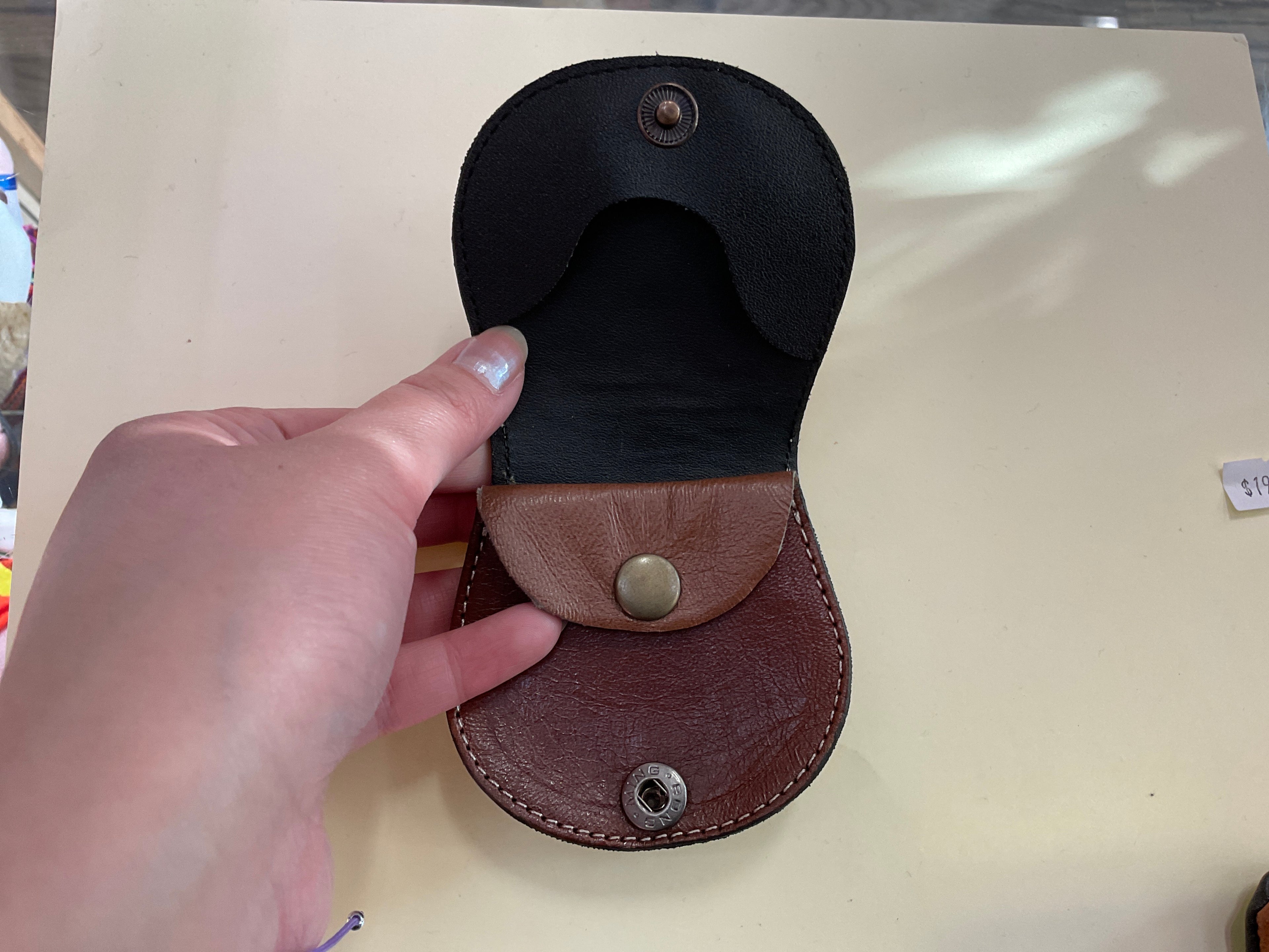 Peruvian Leather Coin Purse