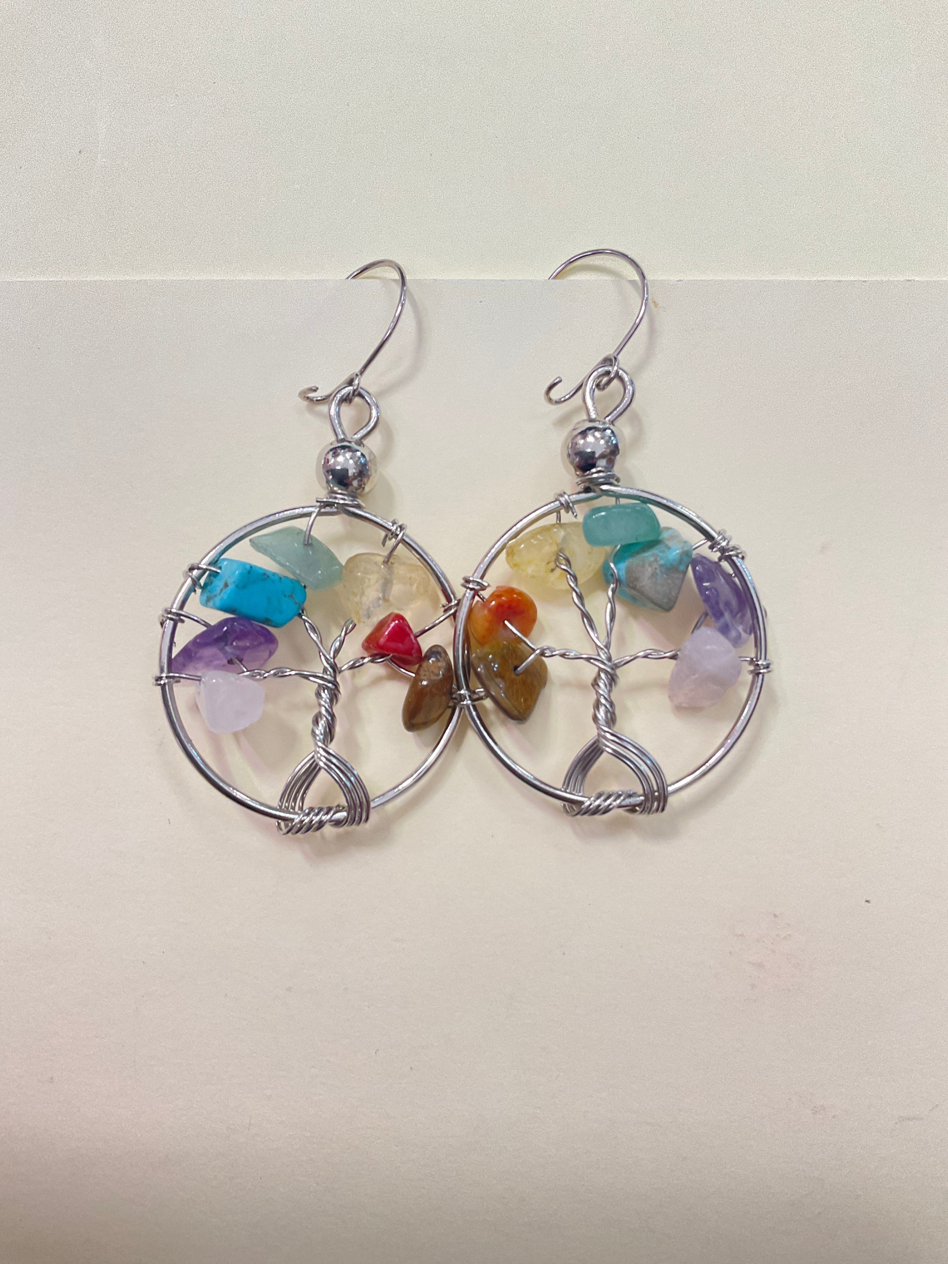 Metal with Stone Earrings