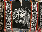 Alpaca Wool Poncho with Hood - Dragon Ball Z