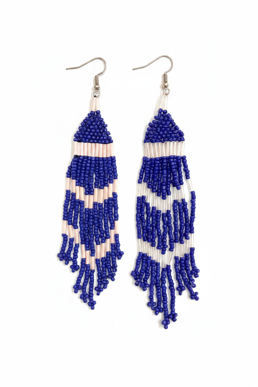 Beaded Fringe Earrings