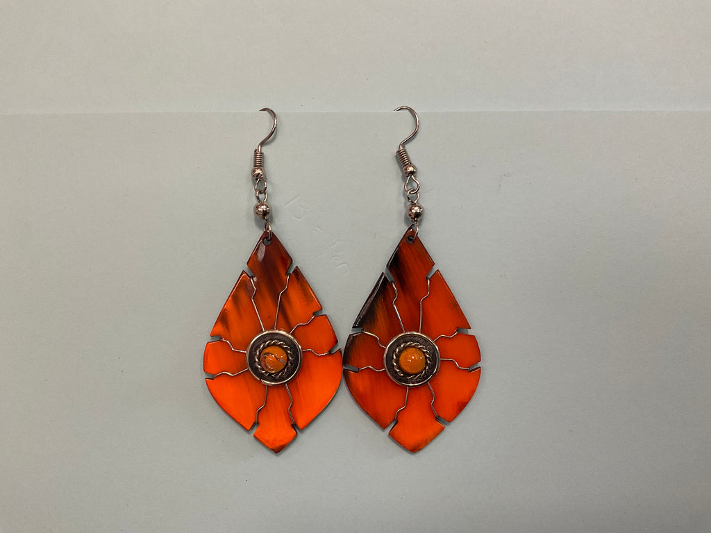 Cuerno con Pendientes Turquesa