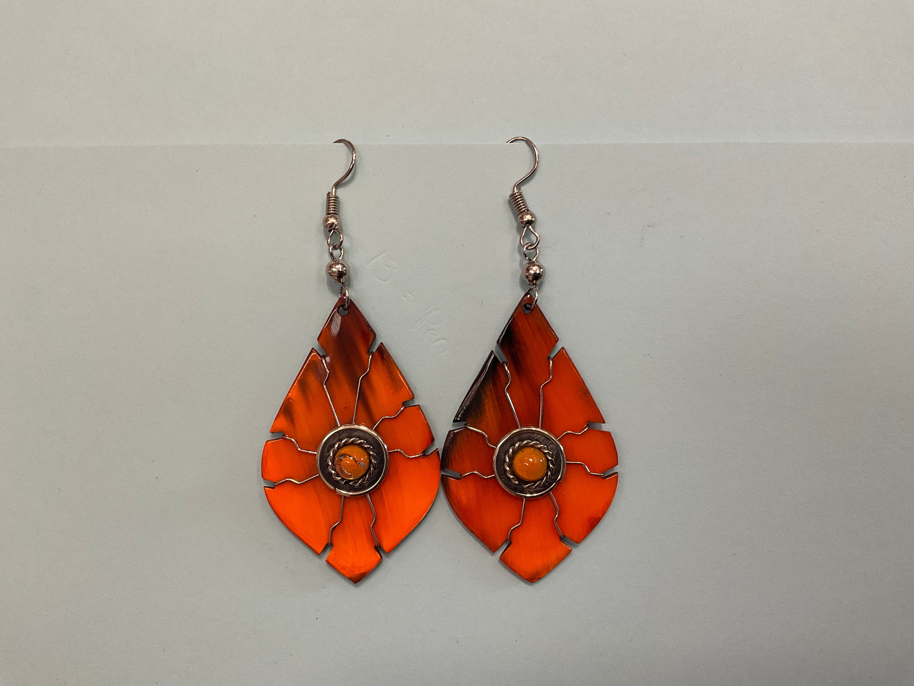 Horn with Turquoise Earrings