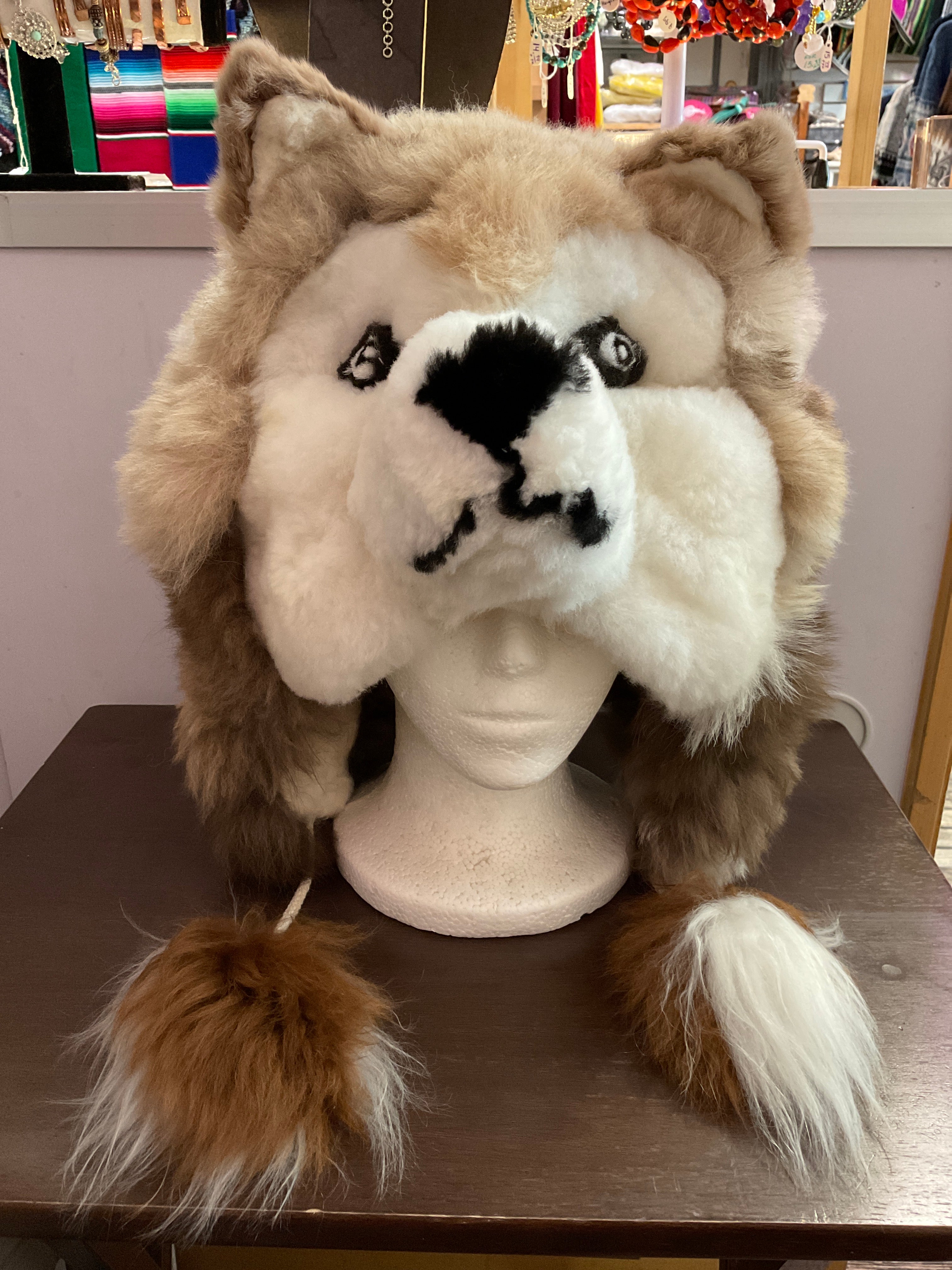 Alpaca Fibre Hat Animal Head