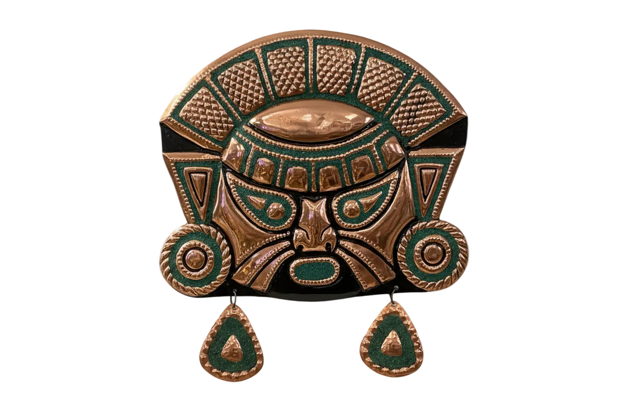 Copper Incan Masks