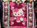 Alpaca Wool Poncho with Hood - Hello Kitty