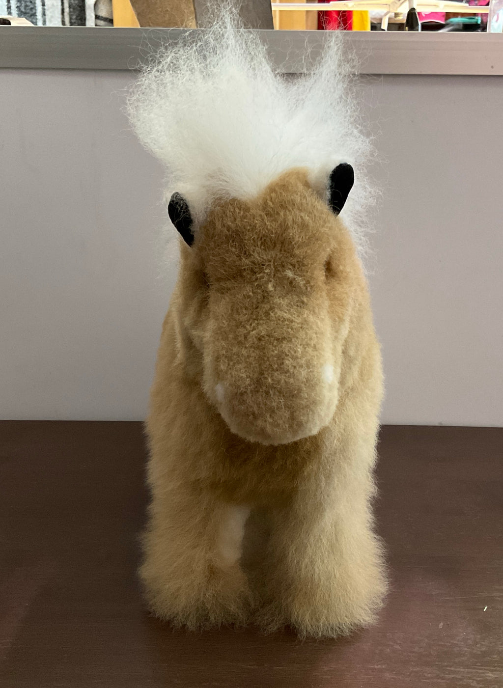 Kusi Friends Horse (24cm) - Baby Alpaca Fur Animal