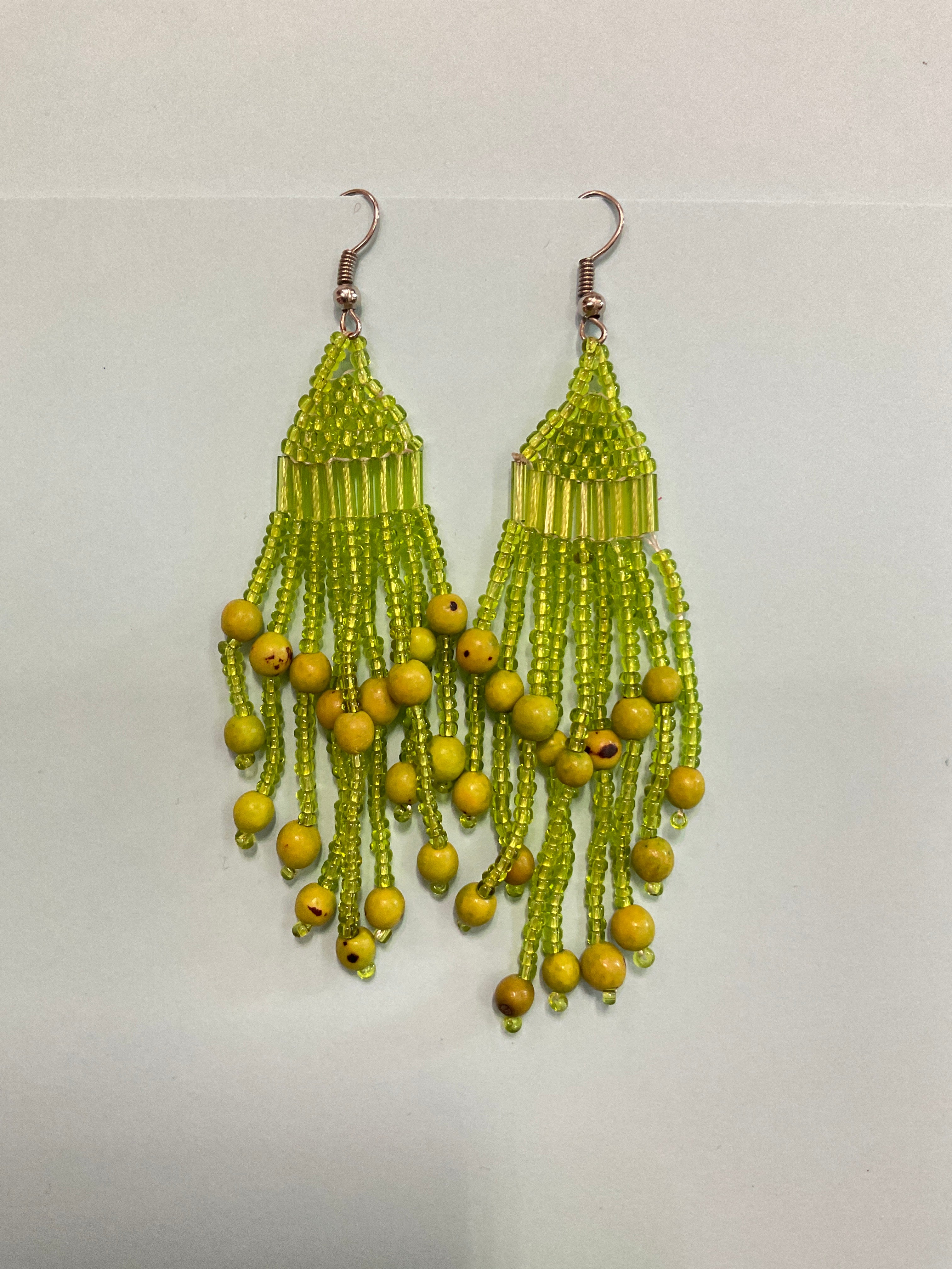 Beaded Fringe Earrings