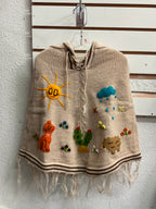 Chaleco tipo poncho para niños