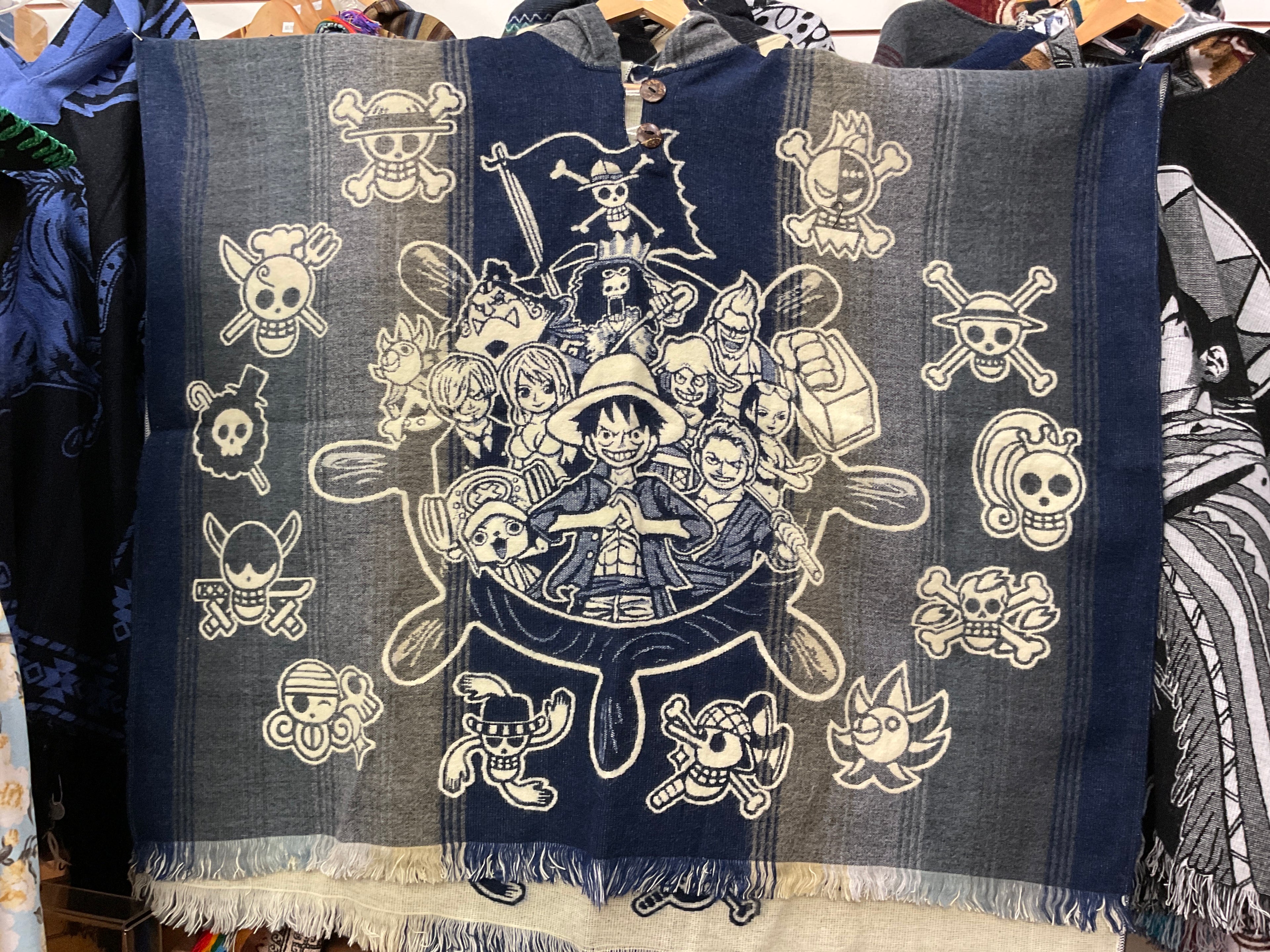 Alpaca Wool Poncho with Hood - One Piece