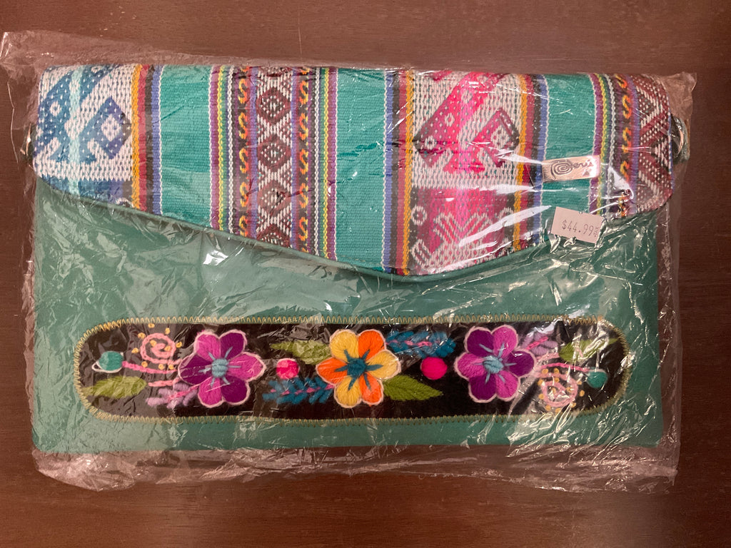 Hand-made embroidered Purse