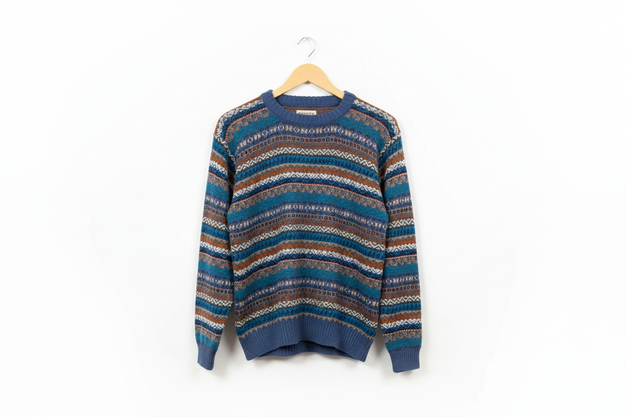 100% alpaca crewneck sweater