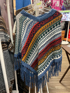 Children’s Baby Alpaca Knitted Fringe Poncho
