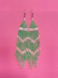 Beaded Fringe Earrings