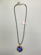 Necklace with Leather Strap