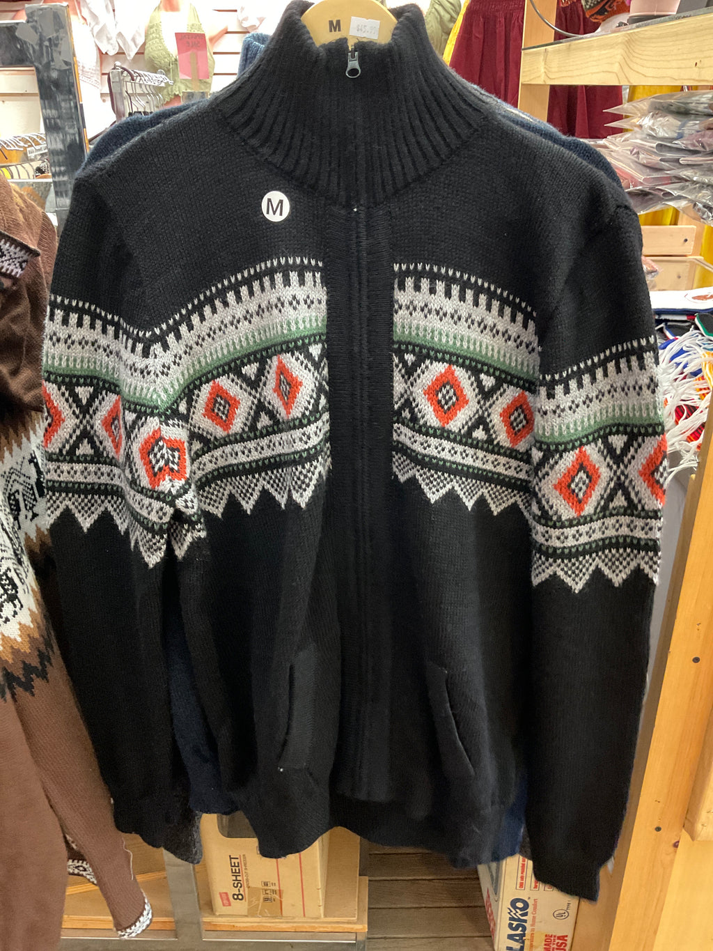 CHASKA Zip-Up Sweater