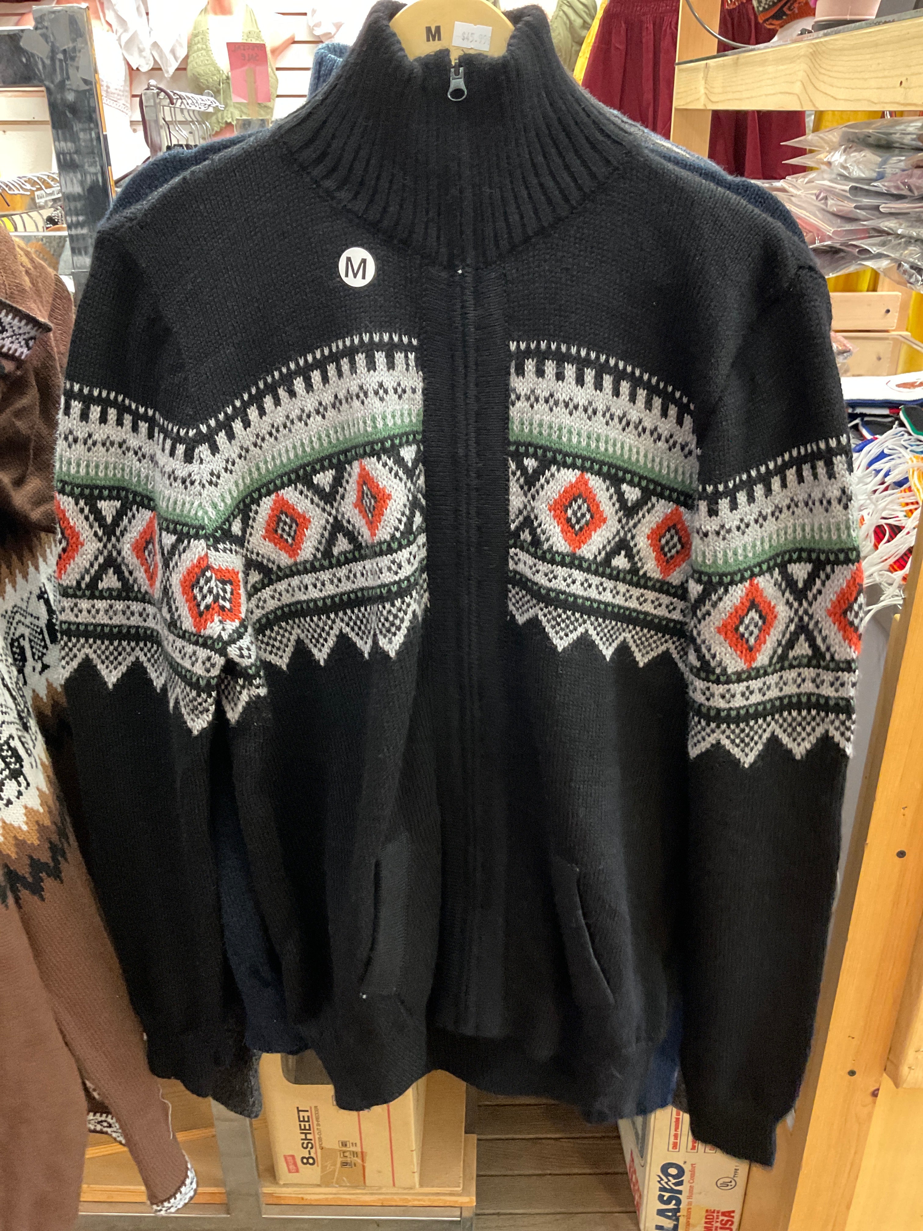 CHASKA Zip-Up Sweater