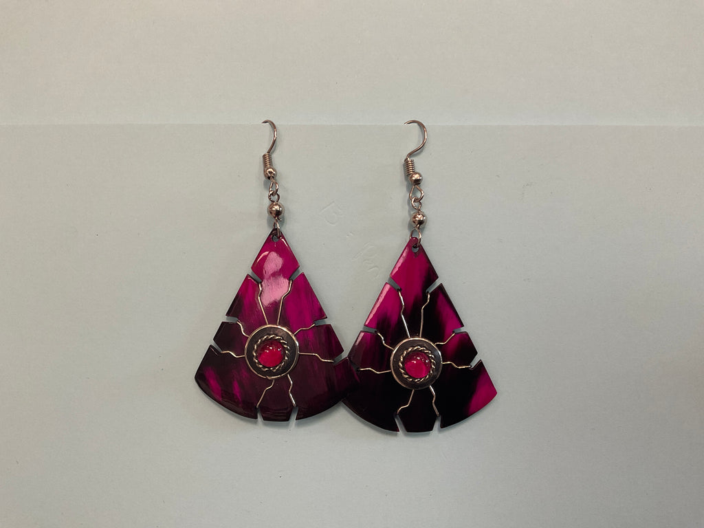 Cuerno con Pendientes Turquesa