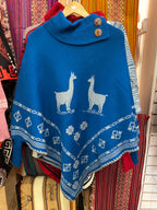 Poncho con mangas para mujer