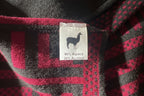 Poncho de alpaca con botones para mujer