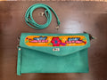 Suede Hand-made embroidered Purse