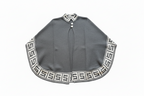 Poncho de alpaca con botones para mujer