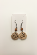 Palo Santo Wood Burned Earrings