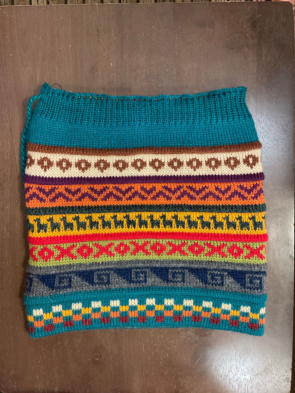 Gorro/bufanda de bebé alpaca híbrida