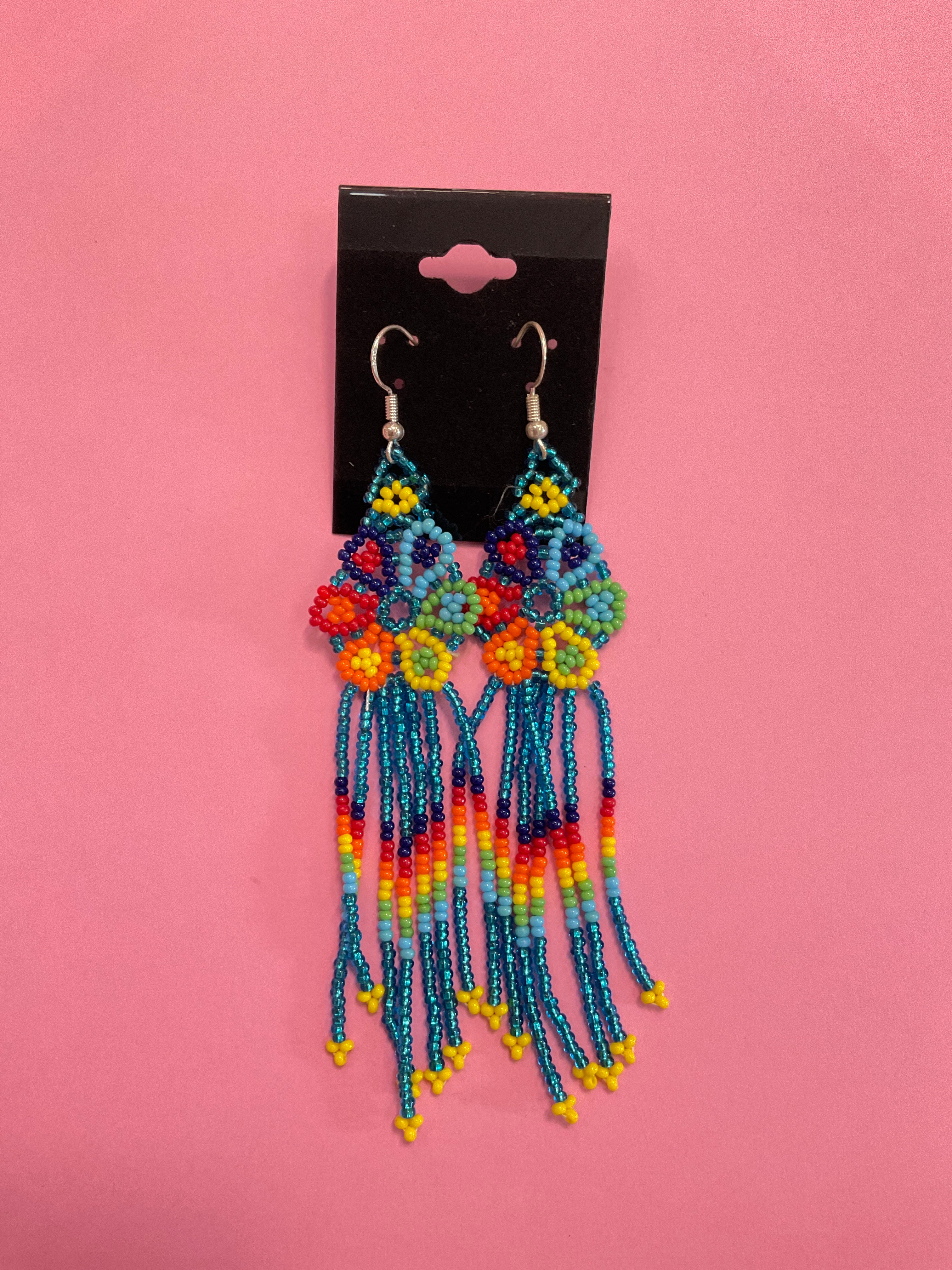 Beaded Fringe Earrings