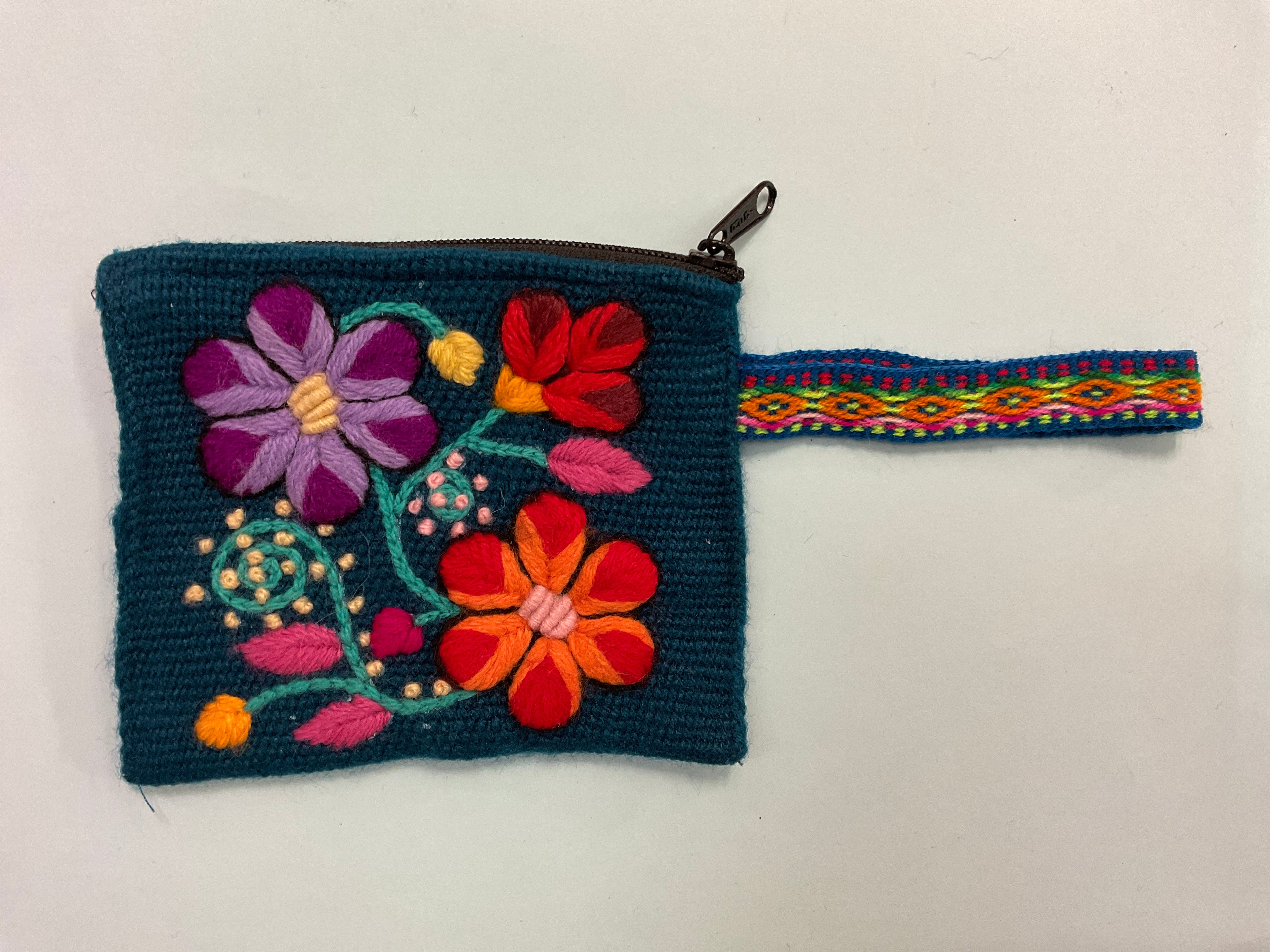 Handmade Embroidered Coin Purse