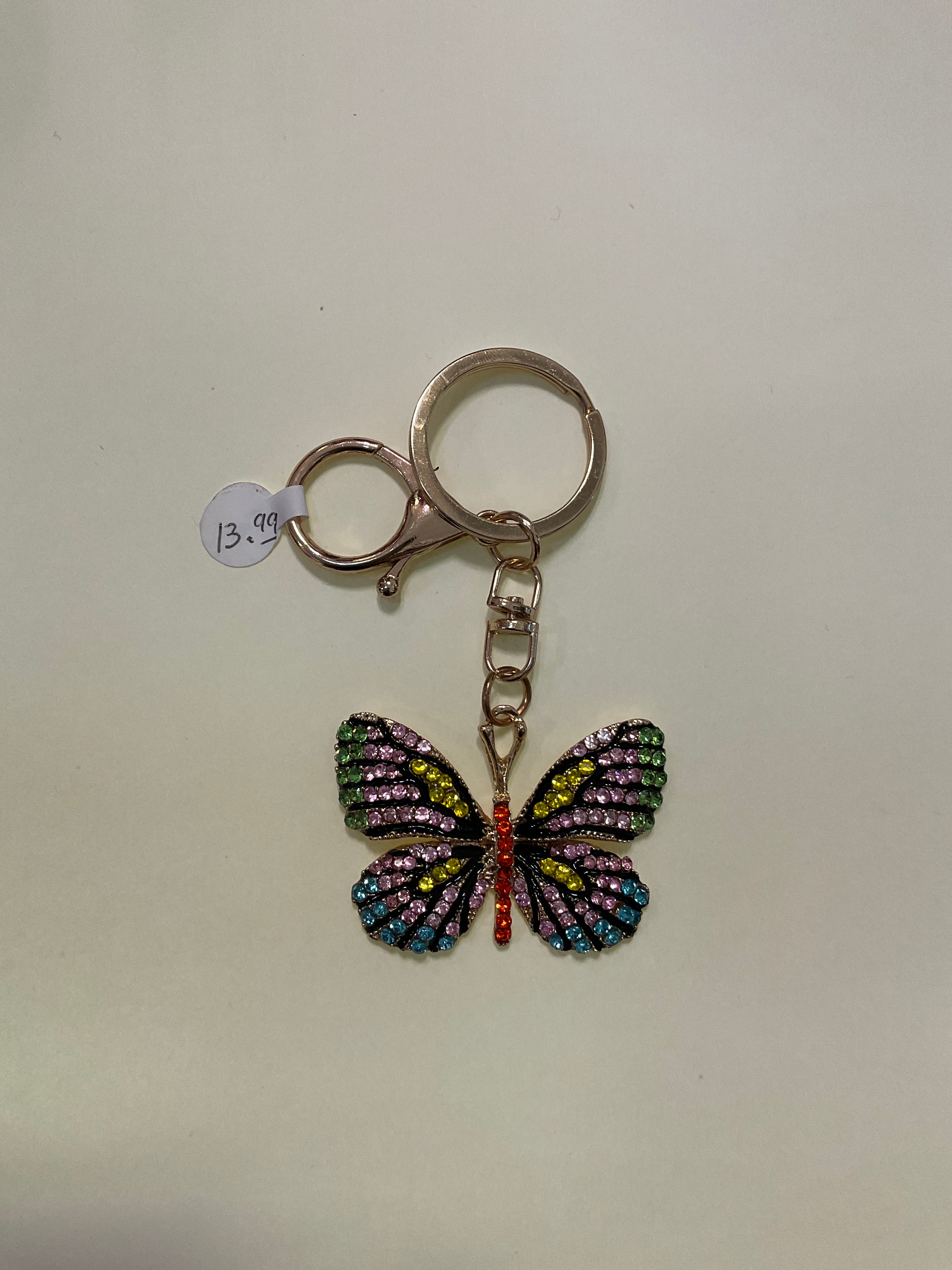 Multi Color Crystal Keychain