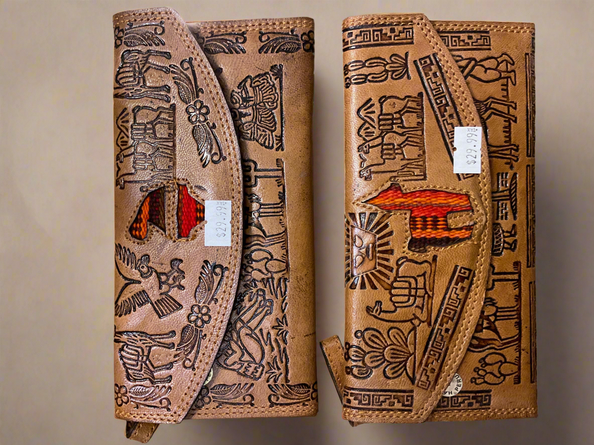 Cartera de piel para mujer