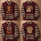 Unisex Native Hoodie with Andean Woven Accents