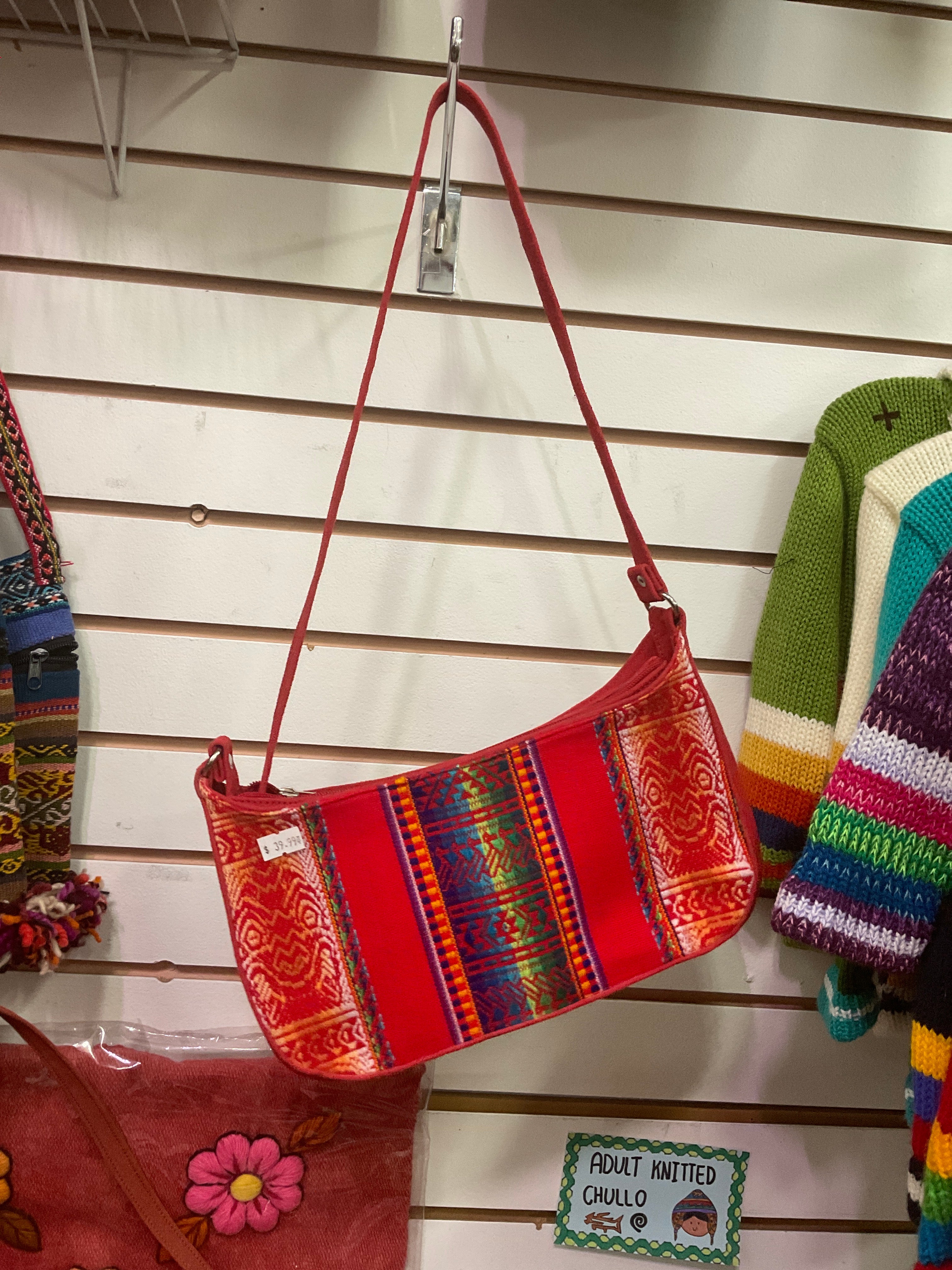 Peruvian Manta & Suede Purse