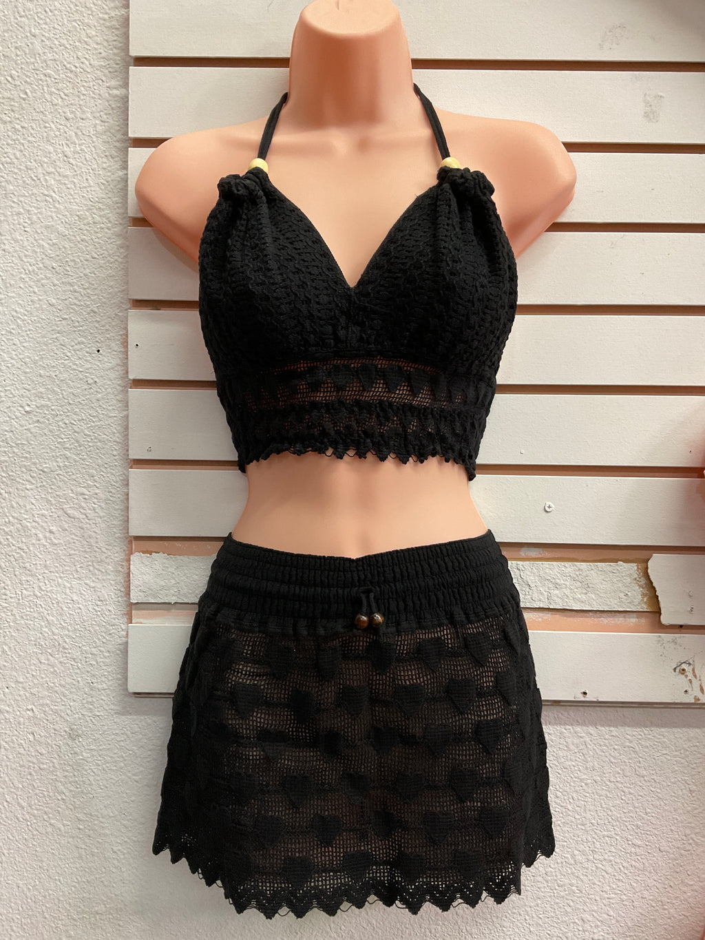 Conj. Falda Greca Corazón