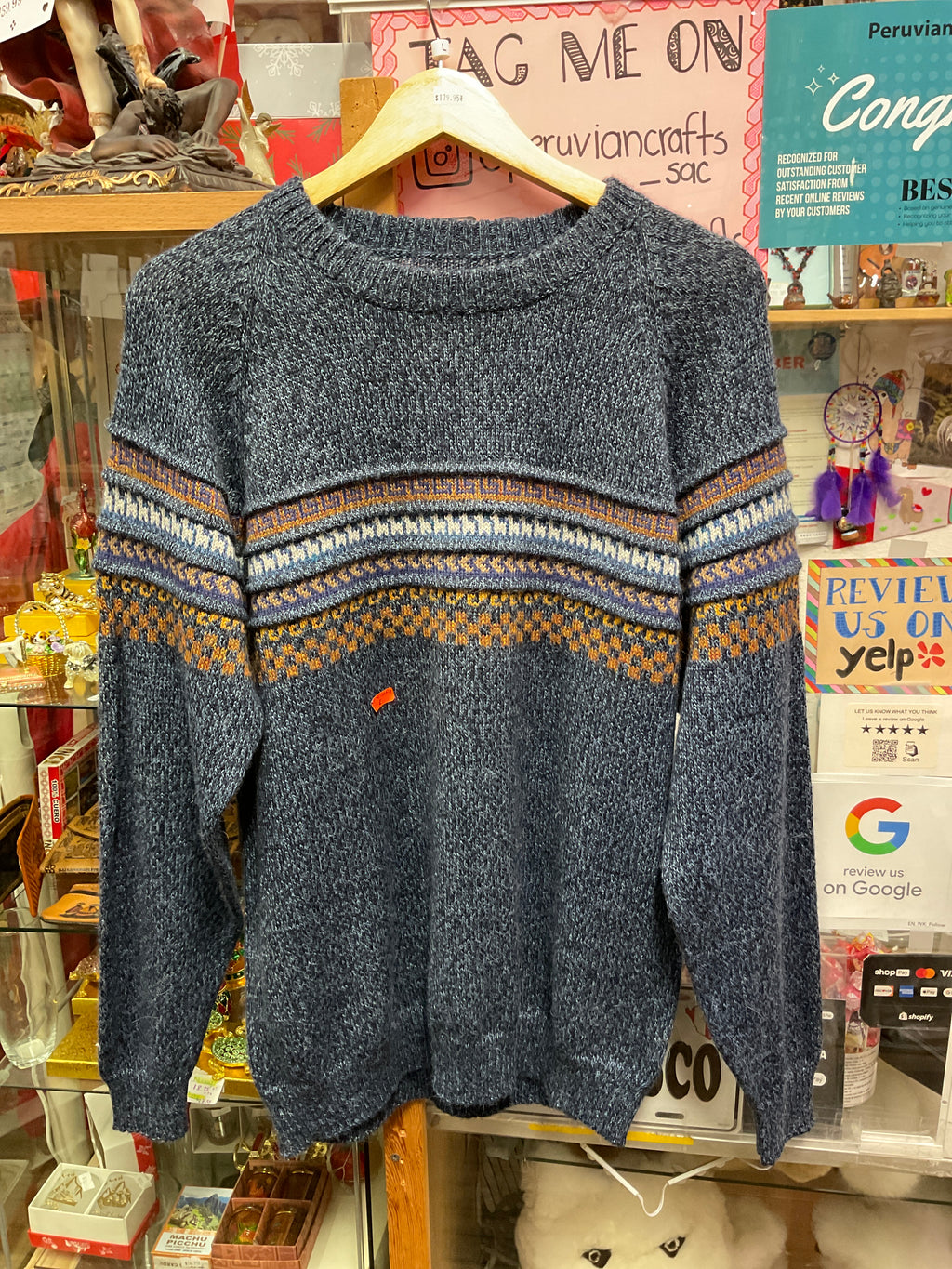 Baby alpaca crewneck sweater