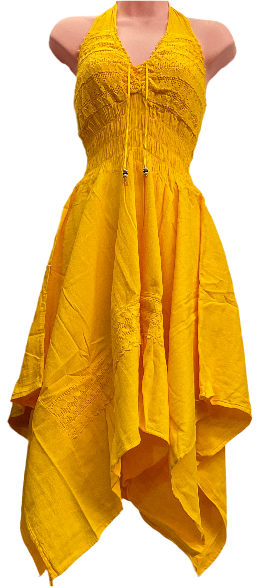 Rosa Punta Lazo Dress