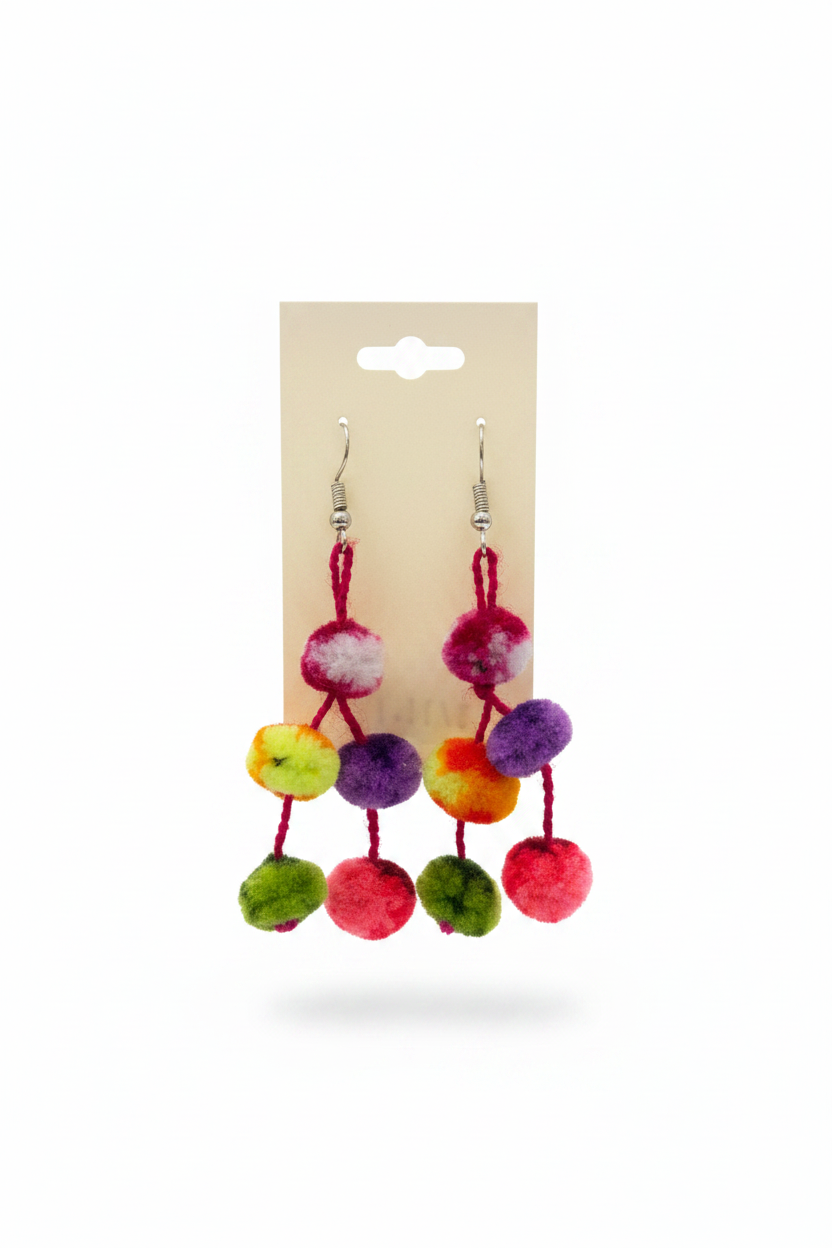 Pendientes de pompón