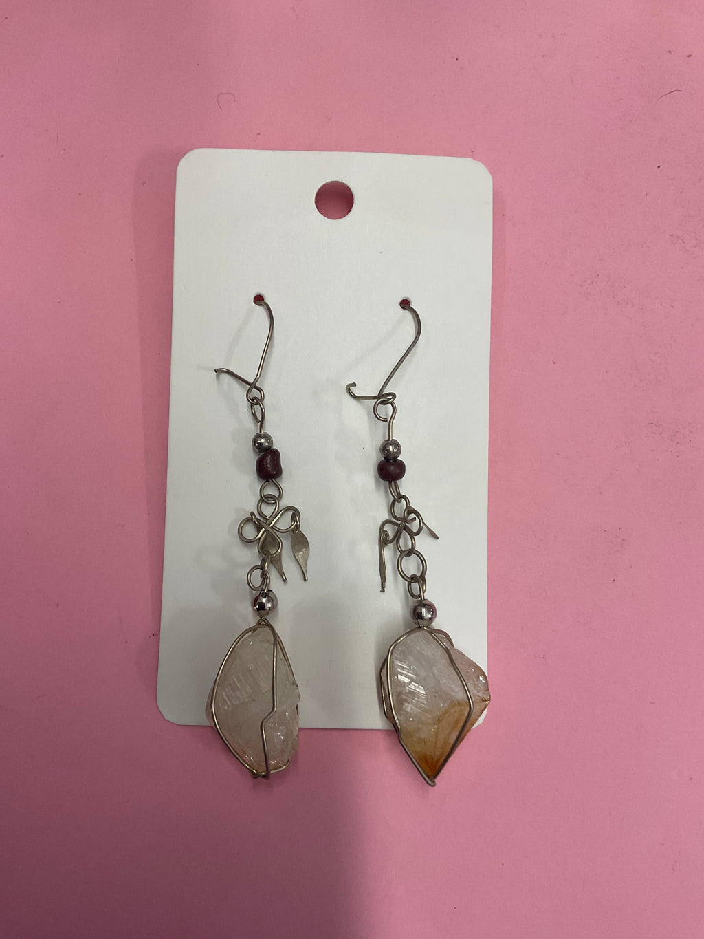 Peruvian Artisan Mineral Stone Earrings