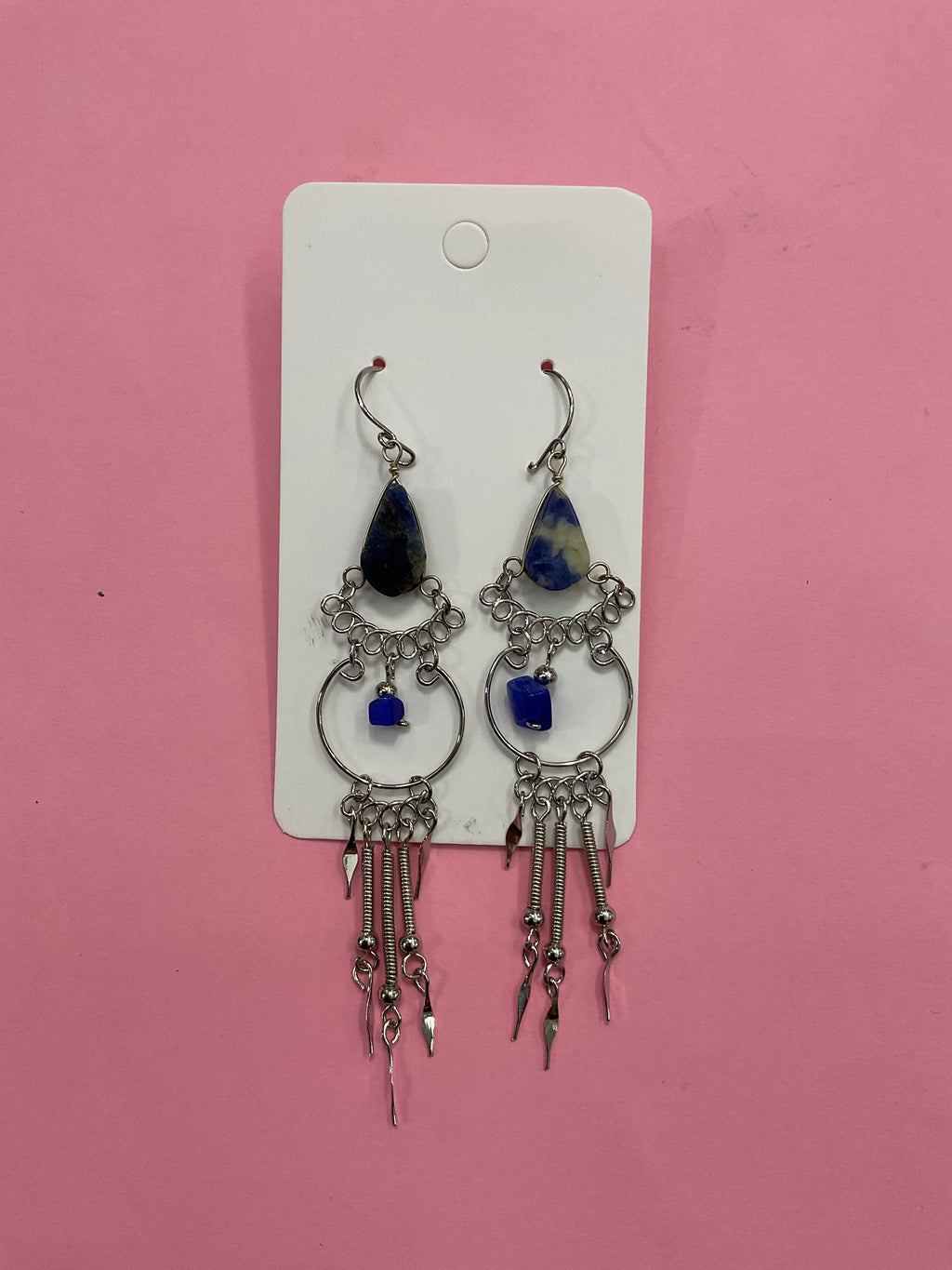 Peruvian Artisan Mineral Stone Earrings